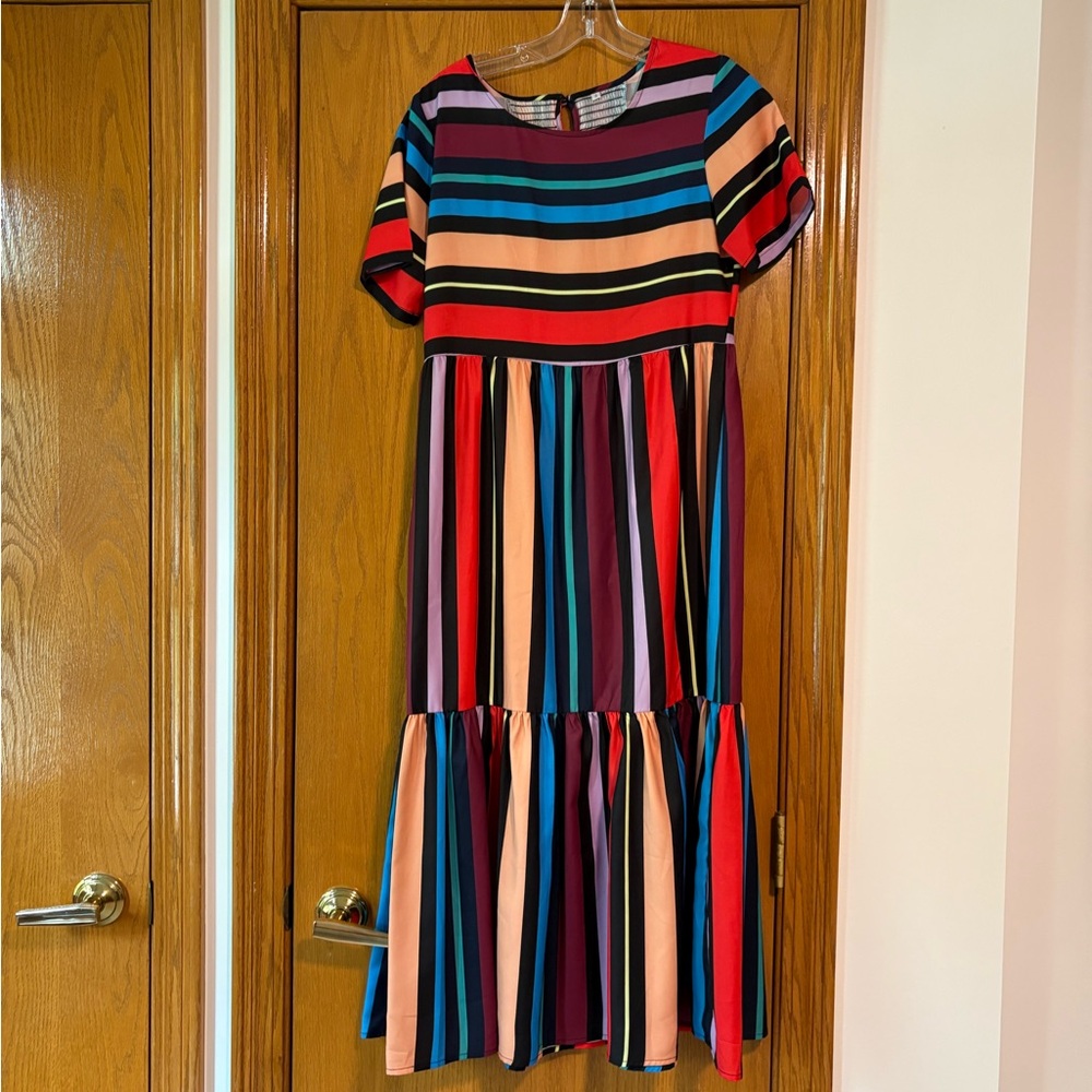 Multicolor Striped Women's Dress